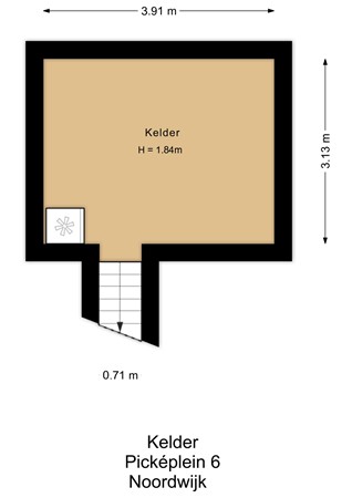 Floorplan - Picképlein 6, 2202 CL Noordwijk